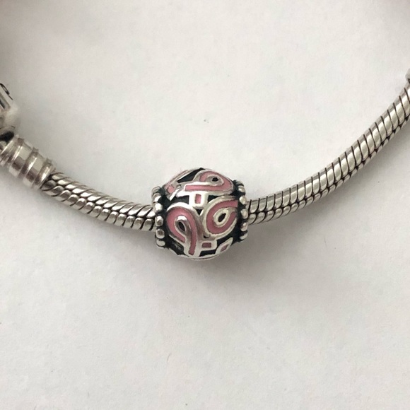 💕3/$85 Breast Cancer PANDORA 925 & Pink Charm - Picture 2 of 8